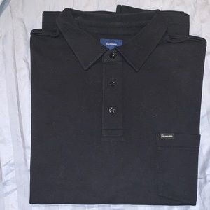 Men’s black polo Faconnable